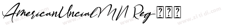 AmericanUncialMN Reg字体转换